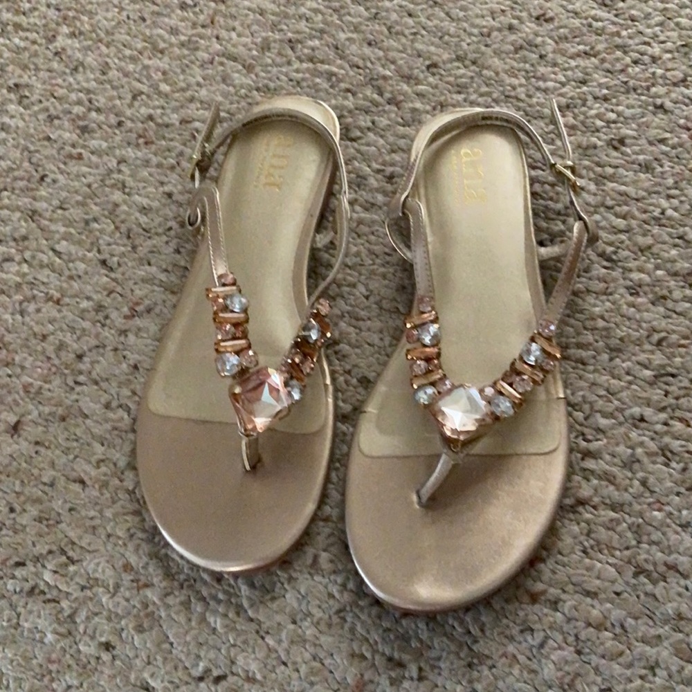 a.n.a. Adjustable Jeweled Sandals